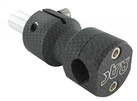 Lenkerklemme STR8, Piaggio/Gilera, carbon-look Lenkerklemme STR8, Piaggio/Gilera, carbon-look