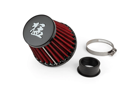 Performanceluftfilter STR8, Anschluss gerade Ø 35/28mm, Rot Performanceluftfilter STR8, Anschluss gerade Ø 35/28mm, Rot