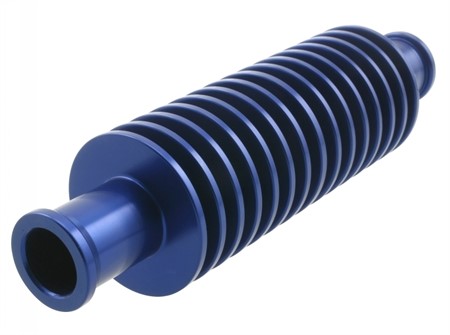 Durchlaufkühler STR8, rund, Anschlussweite 17mm / Innendurchmesser 13mm, blau Durchlaufkühler STR8, rund, Anschlussweite 17mm / Innendurchmesser 13mm, blau