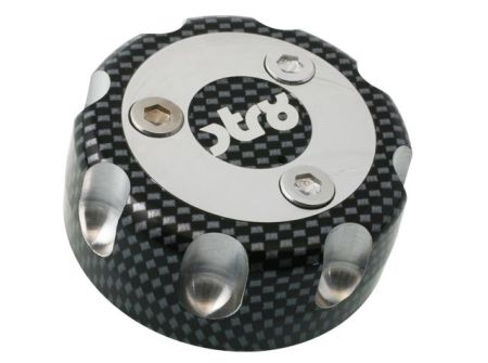 Bouchon d'essence en alu, Derbi Senda, Look Carbone Bouchon d'essence en alu, Derbi Senda, Look Carbone