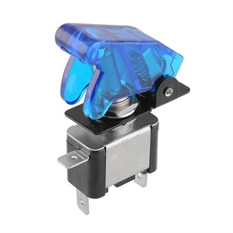Coupe circuit KILL SWITCH, type NOS, LED bleu, capuchon bleu transparent