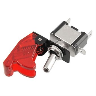 Coupe circuit Kill Switch type NOS,  rouge transparent