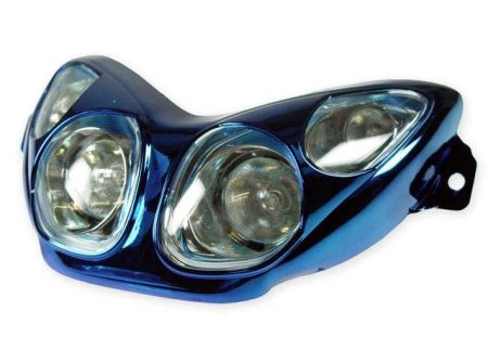 Scheinwerfer STR8 Quattrooptik, MBK Nitro / Yamaha Aerox, blau Scheinwerfer STR8 Quattrooptik, MBK Nitro / Yamaha Aerox, blau