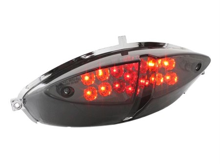 Rücklicht STR8 Black-Line LED, inkl. Blinkerfunktion, Peugeot Speedfight 2, mit Prüfzeichen