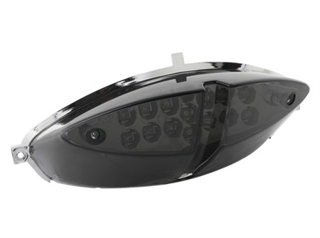 Rücklicht STR8 Black-Line LED, inkl. Blinkerfunktion, Peugeot Speedfight 2, mit Prüfzeichen