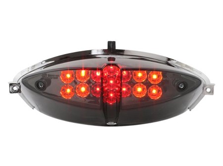 Rücklicht STR8 Black-Line LED, inkl. Blinkerfunktion, Peugeot Speedfight 2, mit Prüfzeichen
