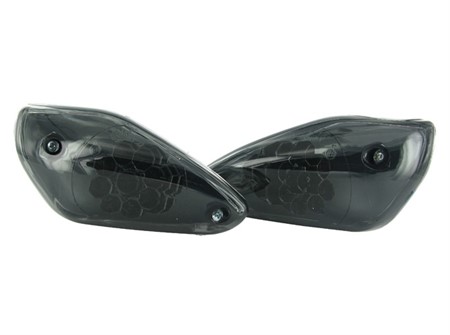 Clignotants STR8 LED Black line avant Aerox / Nitro jusqu'à 2012 homologués CE Clignotants STR8 LED Black line avant Aerox / Nitro jusqu'à 2012 homologués CE
