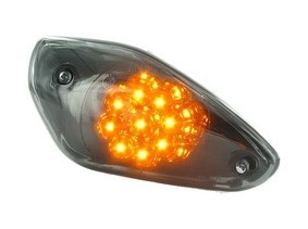 Clignotants STR8 LED Black line avant Aerox / Nitro jusquà 2012 homologués CE
