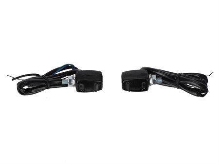 Paire de clignotants LED Mini II Black-Line, NOIR /FUME, homologués CE
