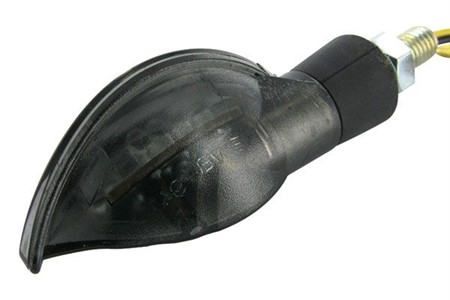 Blinker STR8 Curve LED Black-Line, schwarz-transparent, mit ECE