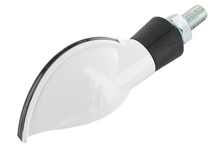 Blinker STR8 Curve LED Black-Line, weiß, mit ECE