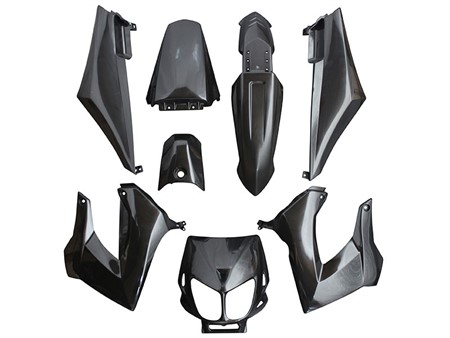 Kit carrosserie/plastiques 8pcs soir, moto 50cc Derbi Senda