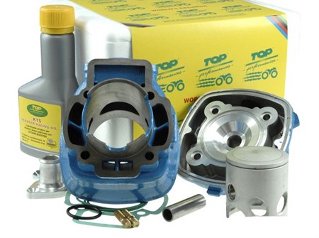 Kit cylindre TOP Performances Due Plus Racing 70cc Piaggio H2o/LC (culot de bougie long) Kit cylindre TOP Performances Due Plus Racing 70cc Piaggio H2o/LC (culot de bougie long)