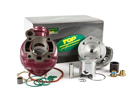 Kit cylindre Top Performances 75cc Ø49.5mm "DuePlus" culasse à plot, moteur 50cc Minarelli AM6 ( RS, TZR, DT, Sherco, Beta, Rieju,..) Kit cylindre Top Performances 75cc Ø49.5mm "DuePlus" culasse à plot, moteur 50cc Minarelli AM6 ( RS, TZR, DT, Sherco, Beta, Rieju,..)