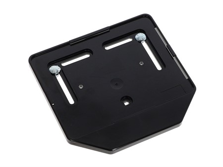 Support de plaque d'immatriculation Suisse scooter /moto en plastique noir Support de plaque d'immatriculation Suisse scooter /moto en plastique noir