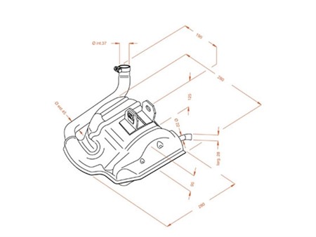Auspuff Sito Plus Vespa PX 125/150ccm