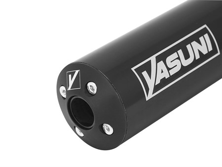 Auspuff Yasuni schwarz zu Peugeot 103 SP (Puch/Sachs/universal)