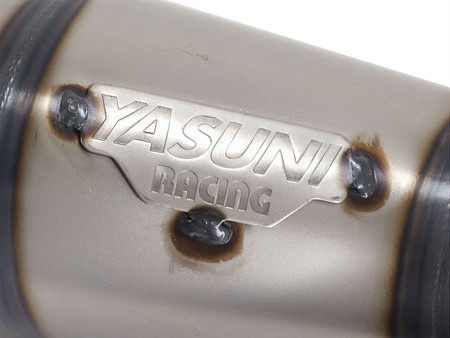 Auspuff Yasuni schwarz zu Peugeot 103 SP (Puch/Sachs/universal)