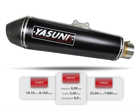 Auspuffanlage Yasuni EVO4 Black Edition Carbon, Kymco K-XCT 300