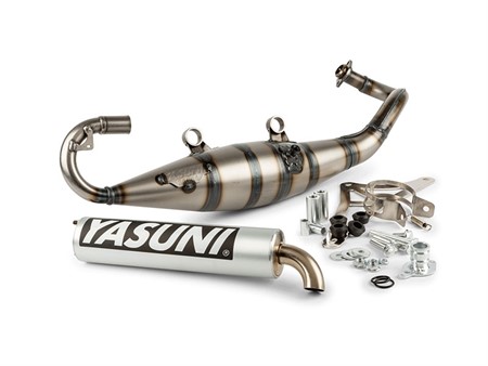 Pot YASUNI Scooter R silencieux alu brossé Piaggio/Gilera