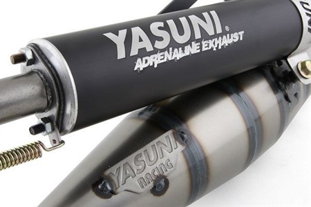 Auspuff Yasuni Scooter R (Alu-Schwarz) Minarelli horizontal