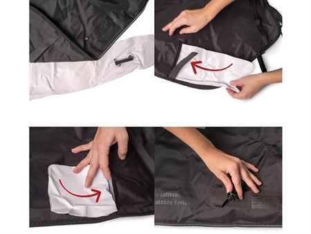 Luftkissen Tucano Urbano "anti-flap", weiss, Länge 720 mm