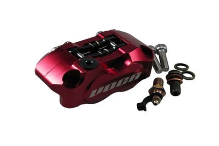 Etrier de frein avant 4 pistons Voca Racing G-Force rouge