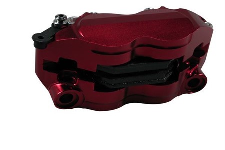 Etrier de frein avant 4 pistons Voca Racing G-Force rouge