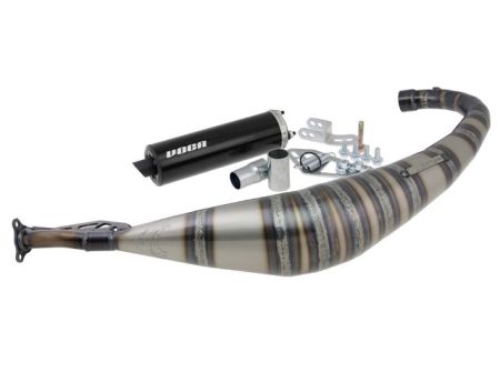 Auspuffanlage VOCA Rookie 50 / 70cc, Minarelli AM6, Endschalldämpfer schwarz Auspuffanlage VOCA Rookie 50 / 70cc, Minarelli AM6, Endschalldämpfer schwarz