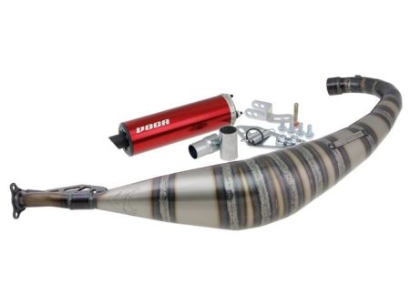 Auspuffanlage VOCA Rookie 50 / 70cc, Minarelli AM6, Endschalldämpfer rot Auspuffanlage VOCA Rookie 50 / 70cc, Minarelli AM6, Endschalldämpfer rot