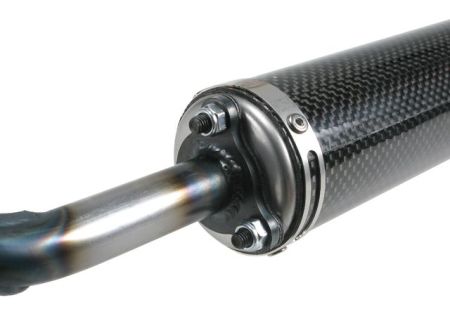 Pot d'échappement VOCA Racing Carbone 70-80cc, Derbi Senda passage bas