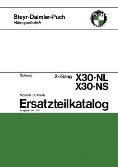 Ersatzteilkatalog Puch X30 NS / NL (CH) Ersatzteilkatalog Puch X30 NS / NL (CH)