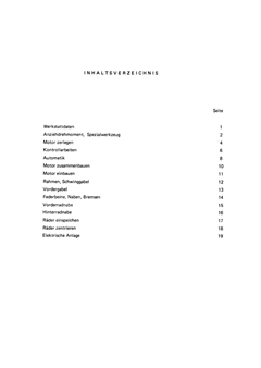 Manuel d'atelier répatation brochure du propriétaire (en Allemand), vélomoteur Puch Maxi