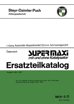 Puch Supermaxi Ersatzteilkatalog Puch Supermaxi Ersatzteilkatalog
