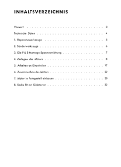 Reparaturanleitung Sachs Motor 50, 2-Gang