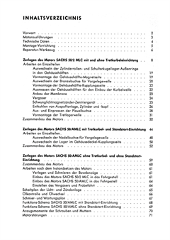 Reparaturanleitung Sachs 50/2 MLC, 50/AMLC, Mofa 25, Saxonette