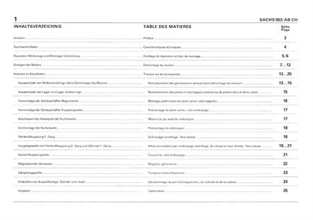 Werkstatthandbuch Sachs 503/AB CH Motor