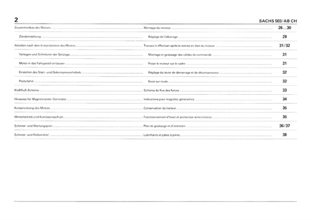 Werkstatthandbuch Sachs 503/AB CH Motor