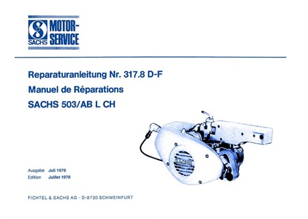Manuel datelier, moteur Sachs 503/AB L CH