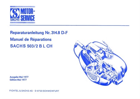Manuel datelier, moteur Sachs 503/2 B L CH