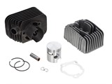 Zylinderkit Polini, 43mm Guss, mit CNC Zylinderkopf Piaggio Ciao/Si, 12mm Kolbenbolzen Zylinderkit Polini, 43mm Guss, mit CNC Zylinderkopf Piaggio Ciao/Si, 12mm Kolbenbolzen