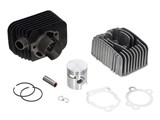 Zylinder-Kit Polini 43mm Racing, Guss, inkl. CNC Zylinderkopf, Piaggio Ciao/Si, 12mm Kolbenbolzen