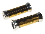 Lenkergriffe "live to ride" Schwarz / Gold
