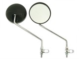 Rückspiegel Mofa chrom/schwarz (2 Stück) Rückspiegel Mofa chrom/schwarz (2 Stück)