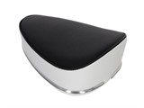 Sattel schwarz/weiss "Sitzbänkli", universal Sattel schwarz/weiss "Sitzbänkli", universal