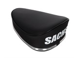 Sattel schwarz "Sitzbänkli" mit SACHS Schriftzug, universal Sattel schwarz "Sitzbänkli" mit SACHS Schriftzug, universal
