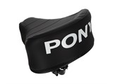 Sattel (erhöht) schwarz mit PONY Aufdruck, universal