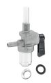 Benzinhahn M10x1 universal Anschluss Ø 6mm 90° mit Schauglas Benzinhahn M10x1 universal Anschluss Ø 6mm 90° mit Schauglas