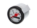 Tacho 60km/h - Ø 48mm, Zifferblatt weiss / schwarz Tacho 60km/h - Ø 48mm, Zifferblatt weiss / schwarz