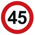 Aufkleber, 45km/h